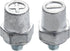 3/8"-16 Thread Male Lead Side Post Battery Terminal Charging Posts, Standard Side Post 3/8" Battery Post Adapter (+/-) Compatible with GM Post, Pack of 2