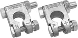 Military Spec Battery Terminal End, Top Post Battery Terminal Set for Marine Car Boat RV and Vehicles (1 Pair)