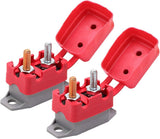 DC 12V - 24V Automatic Reset Circuit Breaker with Cover Stud Bolt for Automotive and More (20A, 2Pcs)