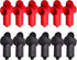 12 Pcs Silicone 1/4", 5/16" Stud Terminal Covers, Flexible Post Terminal Cover Protector Boot for Battery Power & Ground Junction Block Post, Fits 16-6 Gauge Wire (Red & Black)