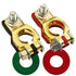 Battery Terminals Set W/ M8 Nut, Compatible for Nissan Altima Murano Pathfinder Maxima Quest Rogue Titan Versa etc, 243407F000 and 243407F001 (1 Pair)