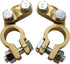 Brass Battery Terminal Ends, Top Post Battery Terminals Connector Set for Marine Car Boat RV Vehicles (1 Pair)