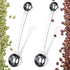2 Pieces Coffee Scoops with Mark, 1 Tablespoon and 1 Teaspoon Stainless Steel Coffee Measuring Scoop for Ground Brewing, Tea, Sugar and Milk, 5 ml and 15 ml
