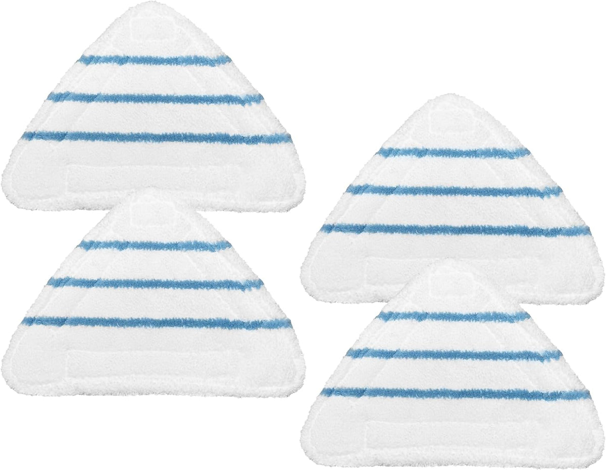 4 Pack Reusable Mop Pads Compatible with True & Tidy STM-500, STM-700 Steam Mops, Refills for Turonic ST3 Steam Mop Microfiber Washable Pads, Cloths for Floor Cleaning, Scrubbing and Floor Caring