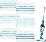 6 Packs Replacement Mop Pads Compatible with Black & Decker Steam Mop SM1600 SM1610 SMP20 Series HSMC1361SGP BDH1855SM, Microfiber Reusable Washable Mop Pads for Floor Cleaning
