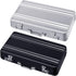 2 Pcs Business Card Holder Suitcase Aluminum Business Card Case with Waterproof Pocket Credit Holder for Men Organizer ID Aluminum Briefcase Gift for Woman(Black, White)