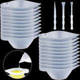 23 Pcs Silicone Mould Cup Dispensers Mini Measuring Cup Resin Mixing Bowls with Rubber Spoon Glue Stick Small Scraper Color Modulation Tools Kit for DIY Epoxy Resin Craft UV Resin Projects