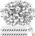 100 Pack 0. 75in/19mm White Metal Binder Clips Bulk Medium Reusable Fold Back Binder Clips Paper Clamps Spring Steel Sturdy for Home Office School Supplies