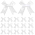 100 PCS Gift Wrap Bows Premium Satin Ribbon Bows 3.3 Inch Craft Bows for Gift Wrapping DIY Treat Bags Holiday Gifts Bag Party Decorations, Wedding Decor Christmas Birthday Presents