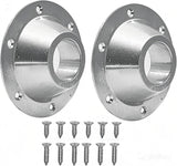 2-Pack RV Table Base Mount,Camper Aluminum RV Pedestal Table Leg Base Flange,Floor Mounting Bracket Flush Plate with 6 Installing Holes,Include Screws for Camper Trailer Motorhome