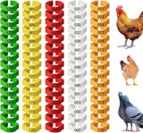 Adjustable 150 Pcs Chicken Leg Rings - Colorful Numbered Chicken Identification Leg Bands, Durable Poultry Leg Bands for Chickens Ducks Goose Turkey