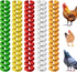 Adjustable 150 Pcs Chicken Leg Rings - Colorful Numbered Chicken Identification Leg Bands, Durable Poultry Leg Bands for Chickens Ducks Goose Turkey