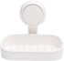 Soap Dish Holder for Shower Suction Cup Wall Mounted Self Draining NO-Drilling Removable Bar Soap Sponge Holder for Bathroom Bathtub Kitchen Sink Waterproof Strong Vacuum Suction Adhesion