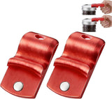 2pack Canning Jar Opener with Magnets, Mason Jar Opener For Canning Lids, for Regular and Wide Mouth Lids, Powerful Magnet for Easy Refrigerator Storage, Releases Vacuum Seal–(red)