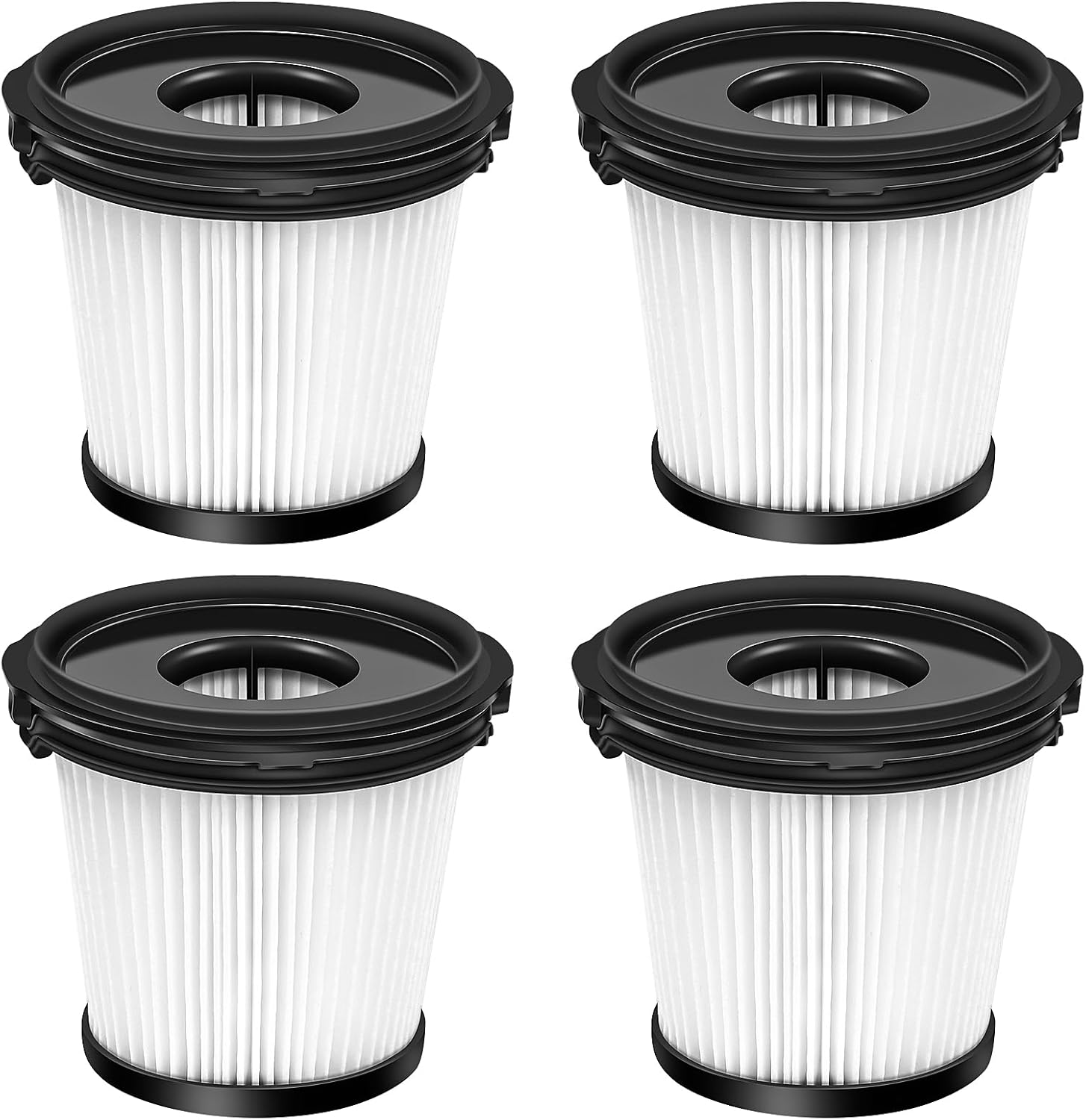 4 Packs HEPA Filters Replacement Part for Shark IW3511, IW1111, IW1120 Detect Pro Lightweight Cordless Stick Vacuum Cleaner and Shark BU3523 Clean Empty (4 Pcs HEPA Filters)