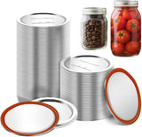 100pcs Mason Jar Lids for Wide and Regular Mouth Jars - Canning Lids Regular Mouth, Compatible With Electric Vacuum Sealers (70mm)