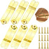 10pcs Gold Lid Support Hinge with 20 Screw, Foldable Lid Stay Safety Hinges, Rustproof 135 Degree Rotatable Hinge for Wooden Box Toy Jewelry Gift Wooden Boxes Cupboard Cabinet Window