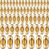 125pcs Ball Chain Connector Clasps Gold Fits for 1.5/2.0/2.4/3.2/4.5mm Beaded Ball Chain Clips Replacement