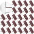 100 Pcs Tack-in Drawer Glides, Furniture Glide Tack with Nail, Dresser Drawer Protector for Repairing (Brown)