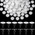 100 Pack Self-Adhesive Ceiling Hooks for Hanging, No-Drill Damage-Free Ceiling Hooks, Small Clear Sticky Discs Birthday Wedding Wall Hanger for Balloon Christmas Bells Decorations