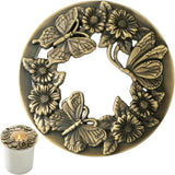 Antique Bronze Candle Toppers, Even Burn Candle Cover Shades for Jar Candles, Alloy Decorative Carved Shades Home Decor Accessories for Bedroom Candle Lovers