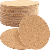 30pcs Self-Adhesive Round Cork Coasters, 3.14 Inch Coaster Backing Cork Sheet, Wall Tiles Mat Board for Table Furniture Cups Home Office DIY Crafts- Brown