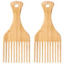 Bamboo Combs for Afro Hair, Beard Pick for Men, Wide Tooth Comb for Curly Wavy Thick Long Hair, Women&