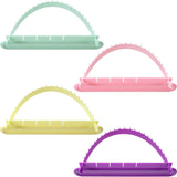 4 Pack Cake Arch Guide Tool, Adjustable Arch Ruler Swag Template for Cake, Plastic Baking Decorating Gadgets Beginner Supplies for Controlling Size Position- Green & Yellow & Pink & Purple