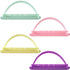 4 Pack Cake Arch Guide Tool, Adjustable Arch Ruler Swag Template for Cake, Plastic Baking Decorating Gadgets Beginner Supplies for Controlling Size Position- Green & Yellow & Pink & Purple