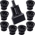 8pcs Oil Drain Plug with 1pc Removal Tool, Compatiable With 1.8L 2.0L TSI, No Leak Plug Tool Replacement for DIY Oil Changes Automative- Black