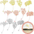 12 Pieces Metal Bookmarks for Women Metal Leaf Bookmark with Chain Christmas Gifts for Book Lovers Writers Readers