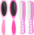 4 Pieces Doll Hair Brush Plastic Pink Wig Accessories for 18 Inch Dolls and Other Hair Care Accessories, 2 Style