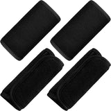 4 Pcs Baby Car Seat Belt Covers Soft Car Seat Straps Shoulder Pads for Kid Infant Stroller Strap Covers Safety Belt Cushion Pads for Boy and Girl(Black,5.7 x 2.6 Inch)