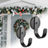 2 Pcs Magnetic Hanger Heavy Duty Magnetic Wreath Hook for Metal Door Window Refrigerator Office Kitchen Valentines Holiday Party Decoration