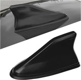 Shark Fin Antenna Cover for Car, Auto AM/FM Radio Signal Base Top Roof Aerial Cover with Adhesive Tape, Fashionable Shark Antenna Base Universal Replacement for Sedan SUV Van (Black)