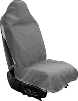 Car Towel Seat Cover, Waterproof Sweating Towel Non-Slip Front Seat Protector, Universal Soft Carseat Protective Cover for Gym Workout Running Swimming, Car Accessories (Gray)