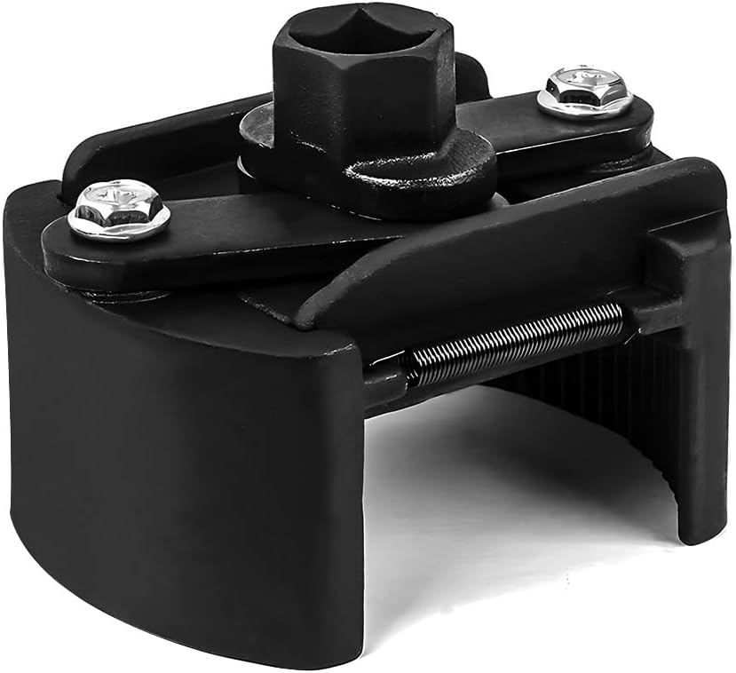 Oil Filter Wrench, 2.36 Inch to 3.15 Inch Adjustable Oil Filter Socket Wrench with 2 Non-Slip Jaws, Universal Heavy Duty Oil Filter Removal Tool Pliers, Car Accessories