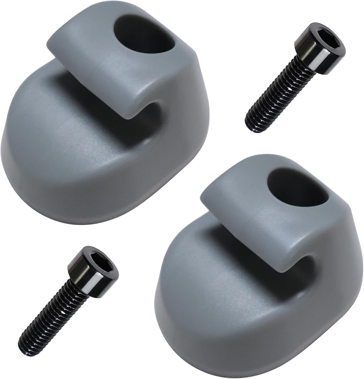 2PC S16-1023-661 Sunvisor Clip Gray Fits for Kenworth Peterbilt Interior F01377-2 Sun Visor Clip