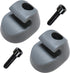 2PC S16-1023-661 Sunvisor Clip Gray Fits for Kenworth Peterbilt Interior F01377-2 Sun Visor Clip