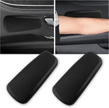 2PCS Elbow Pad Arm Rest for Car,Soft Leather Arm Rest Pillow with One-Piece Molding for Comfortable Support,Universal Car Accessories Car Knee Cushion Car Door Armrest Pads (Black)