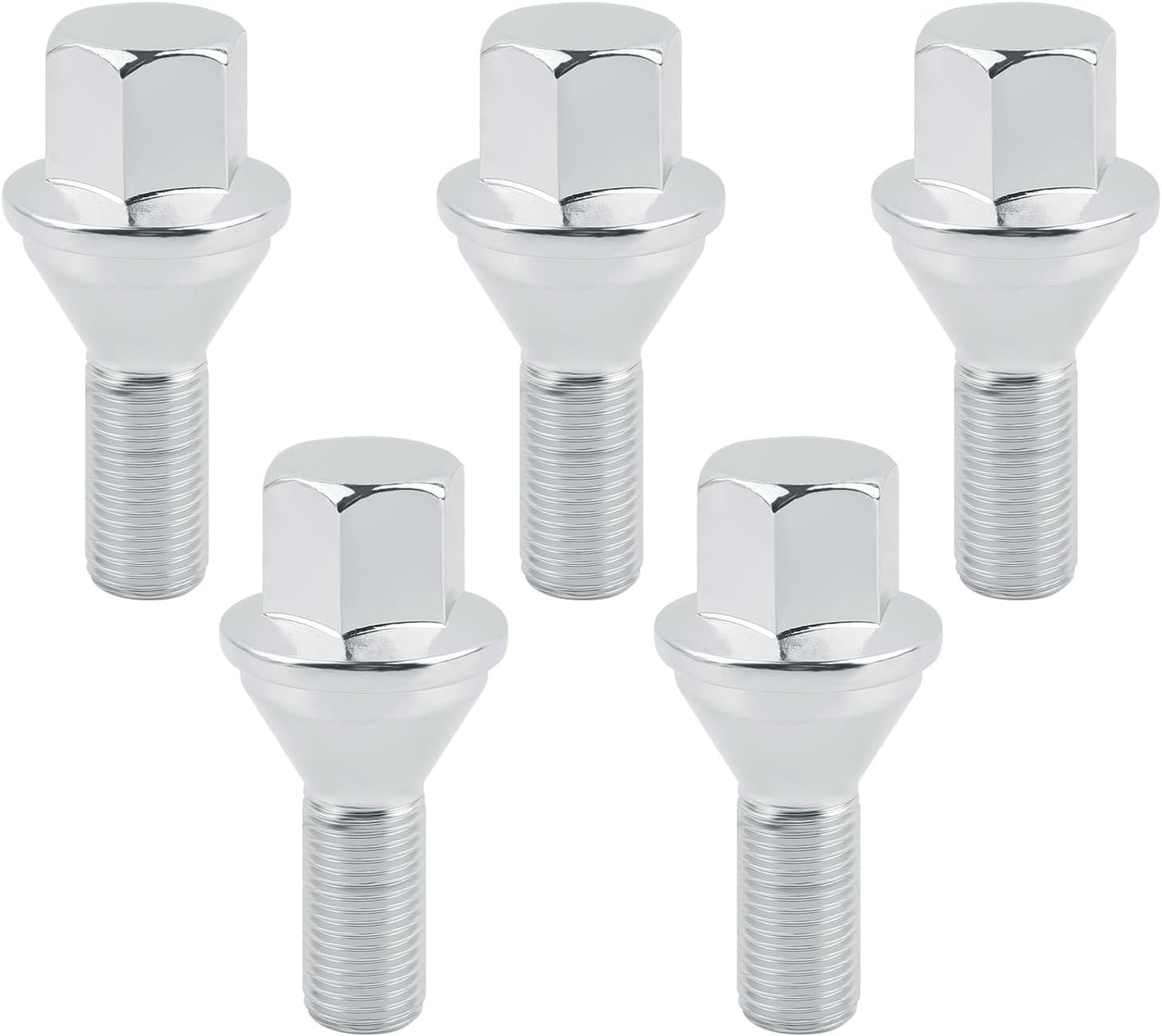 5PCS M12x1.25 Wheel Lug Bolts OEM 6509933AA 611-005,0.75" Hex 1.03" Shank Wheel Studs Compatible with Jeep Cherokee Compass Chrysler Dodge,Professional Wheel Bolts Car Accessories (for Jeep)