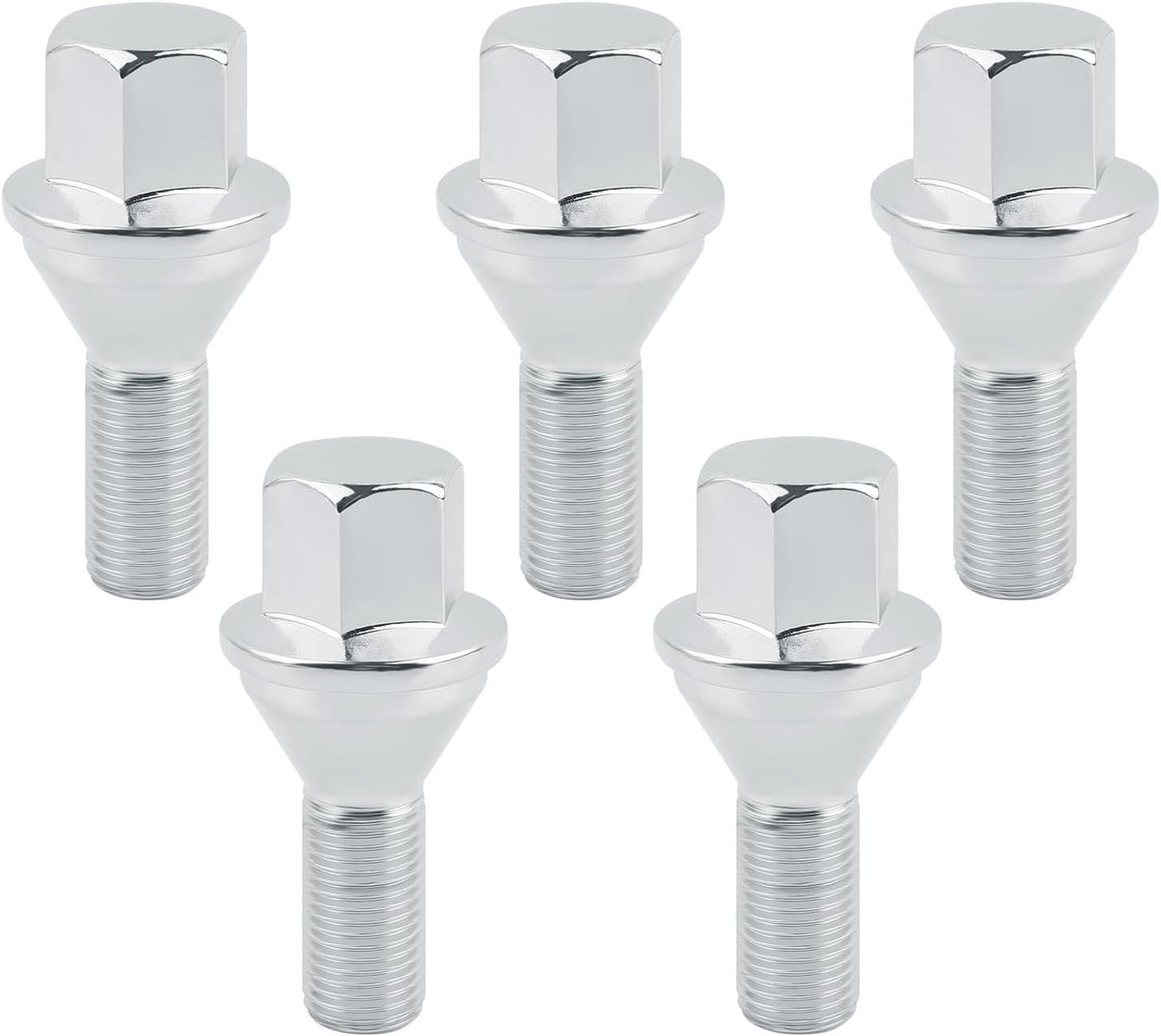 5PCS M12x1.25 Wheel Lug Bolts OEM 6509933AA 611-005,0.75" Hex 1.03" Shank Wheel Studs Compatible with Jeep Cherokee Compass Chrysler Dodge,Professional Wheel Bolts Car Accessories (for Jeep)