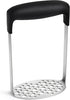 Upgraded Potato Masher, Durable Non-break Handle, Rust-proof, Dishwasher safe, Heavy duty 304 Stainless Steel, Kitchen Gadgets Gifts, Black