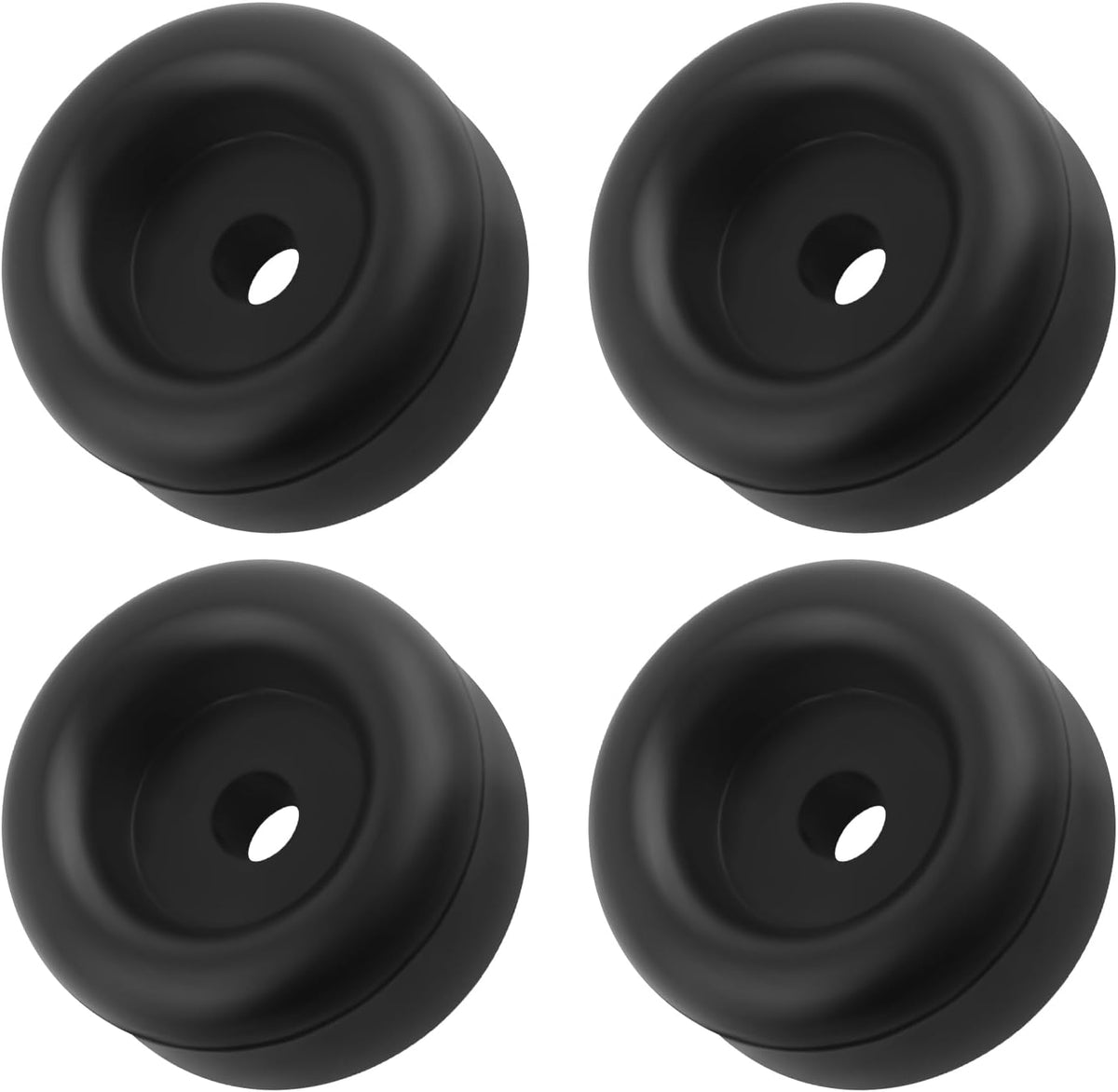 4PCS 2.12 Inch Rubber Bumper Stops Shock-Absorbing,Trailer Ramp Door Rubber Bumpers Pads with 7/16-Inch Screw Hole,Rubbers Bumper Pads for Protecting Truck Cargo Hatch