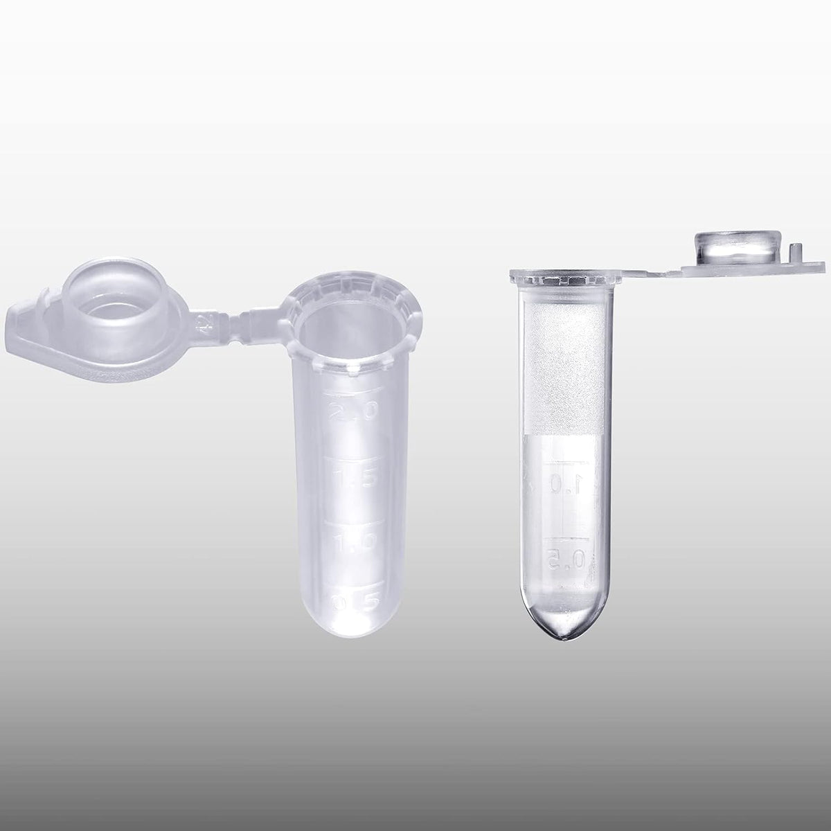 Ackers Science 250Pcs 2.0ml Polypropylene Graduated Microcentrifuge Tubes with Snap Cap,Natural