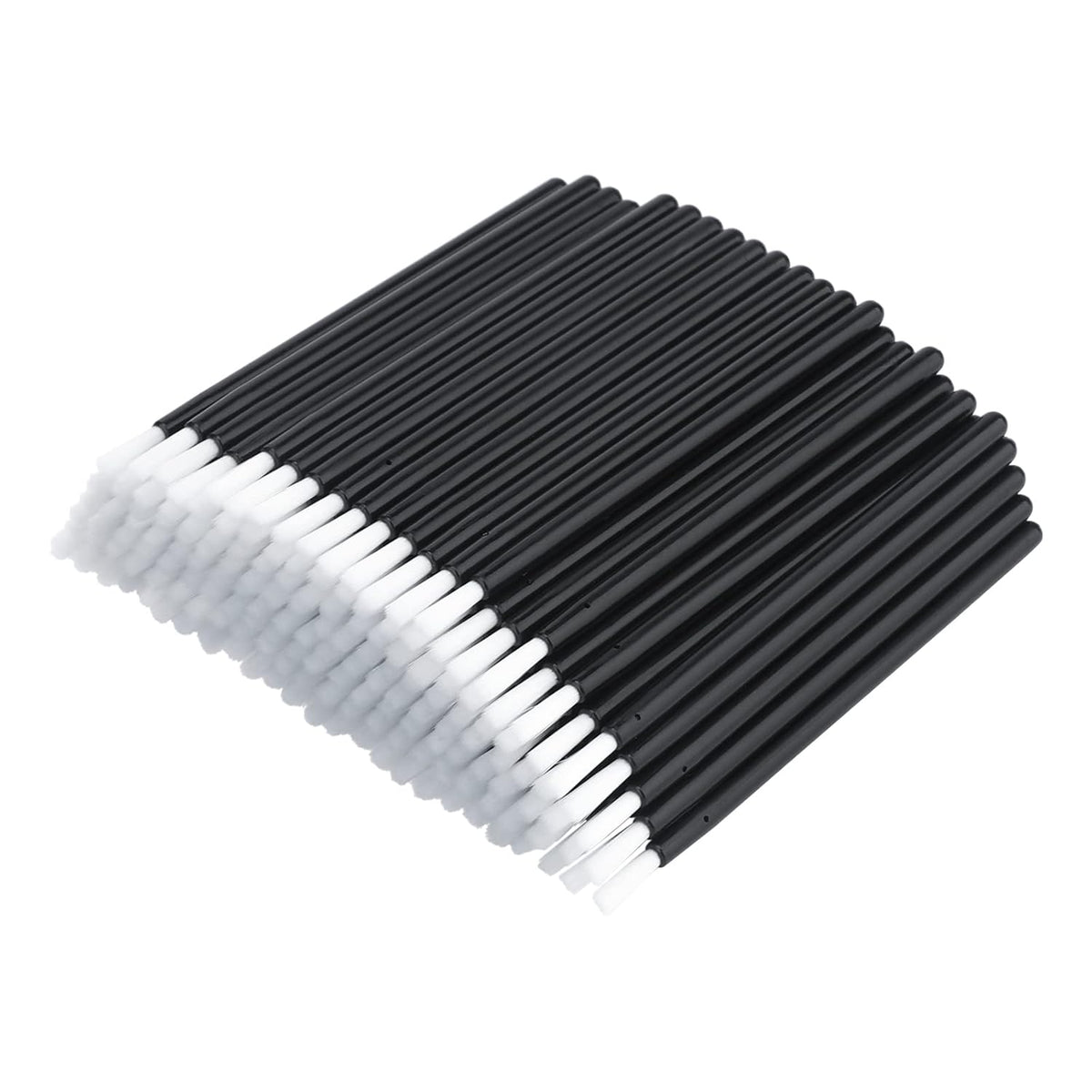 100Pcs Lip Brush, Black Lip Gloss Wands, Nylon Lipstick Gloss Applicator, Disposable Nail Brushes for Makeup, PYO Cookie Paint, Nail Art, Painting, Detail Brush