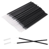 100pcs Eyeliner Brush, Disposable Pointed Makeup Applicators, Black Eyelash Serum Brushes & Eyeshadow Applicators for Professional Makeup, Precise Eye Makeup, Beauty Salon Tools