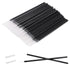 100pcs Eyeliner Brush, Disposable Pointed Makeup Applicators, Black Eyelash Serum Brushes & Eyeshadow Applicators for Professional Makeup, Precise Eye Makeup, Beauty Salon Tools