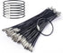 4 Inch Wire Keychain Cable Large Stainless Steel Key Ring Loop Holder for Luggage Tag Keeper for Travel