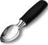 Ice Cream Scoop Stainless Steel, Ice Cream Scooper Professional Large Ice Cream Scoops With Non-Slip Rubber Handle, Ice Cream Spade for Cookie Dough, Gelato, Sorbet, Melon (Black)